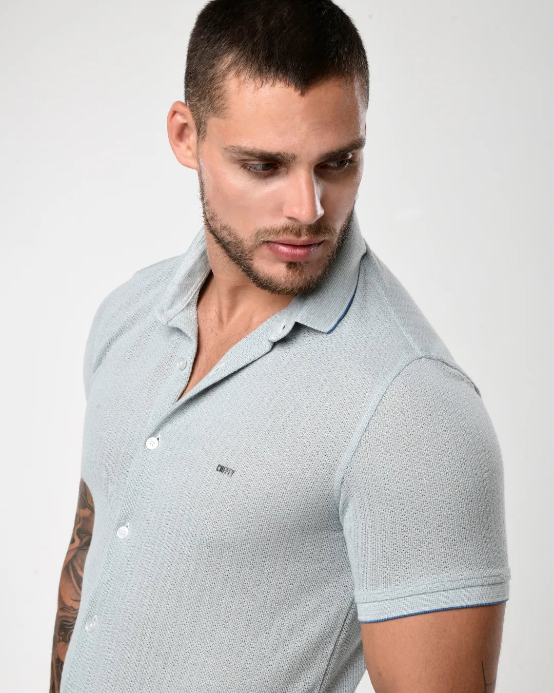 Camisa de Botão - Tricot Leve