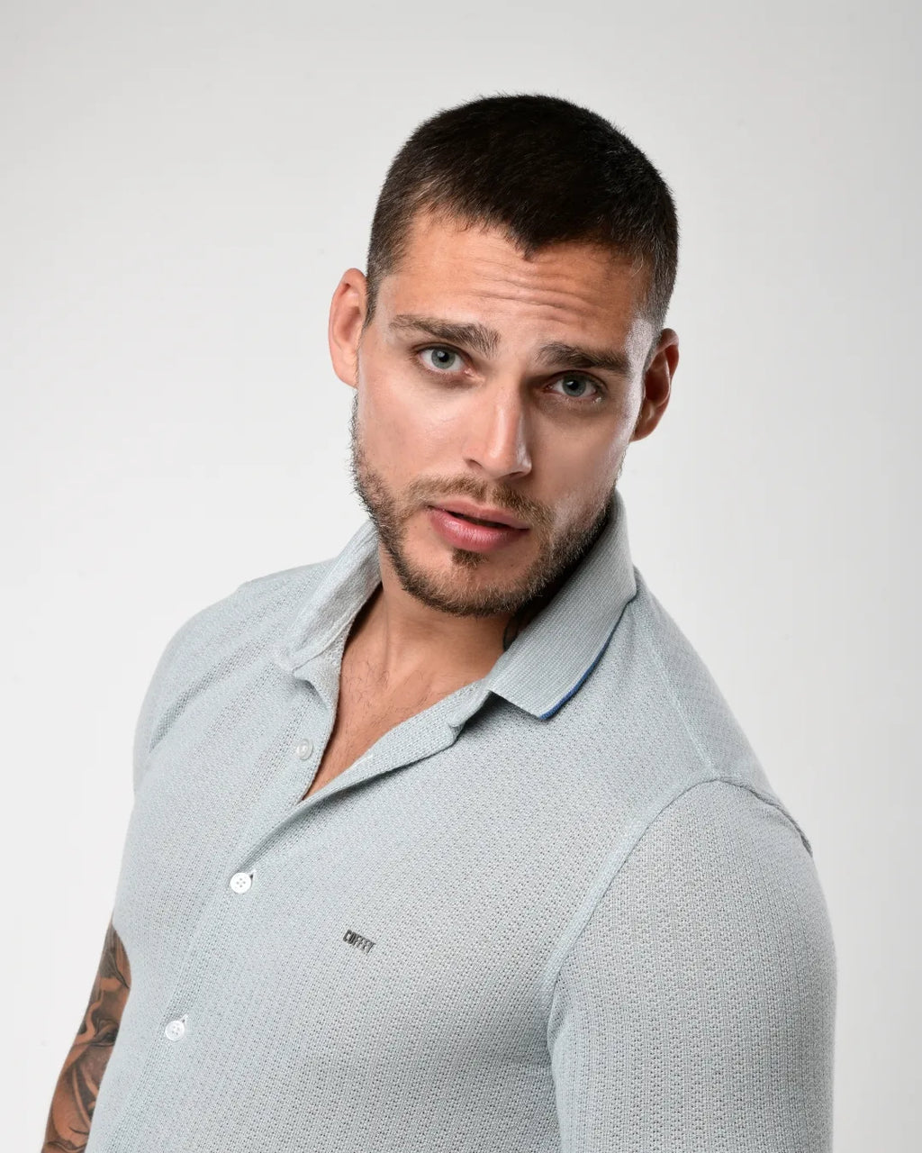 Camisa de Botão - Tricot Leve