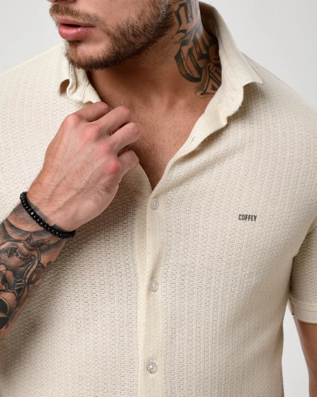 Camisa de Botão - Tricot Leve