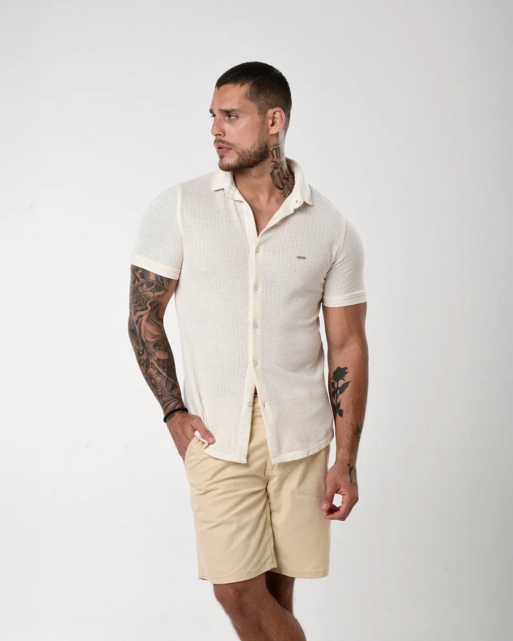 Camisa de Botão - Tricot Leve