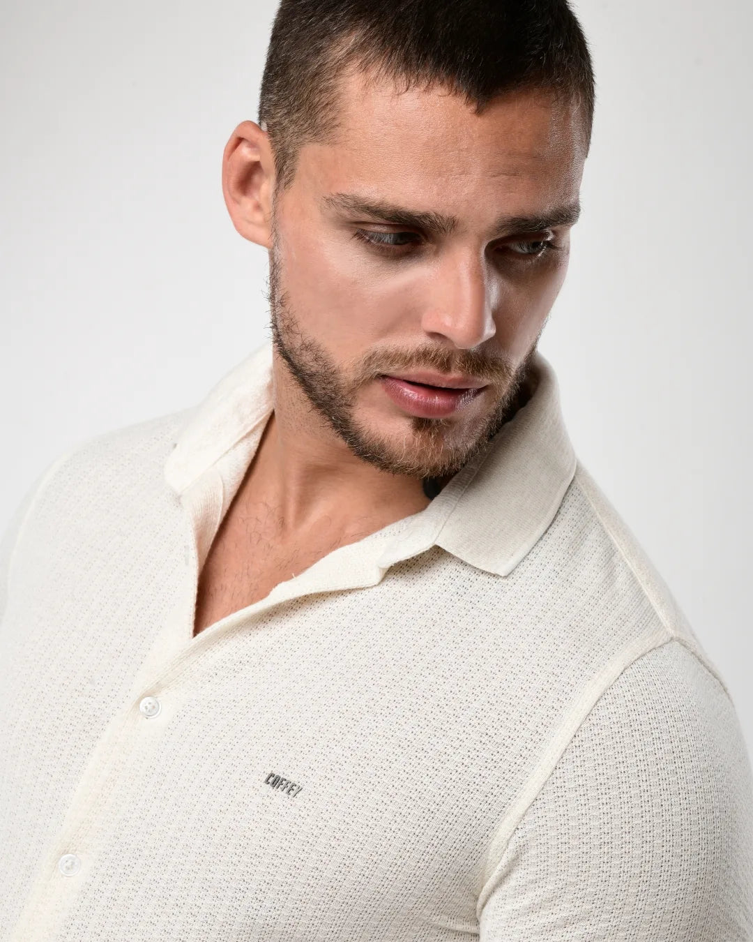 Camisa de Botão - Tricot Leve