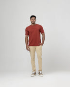 T-Shirt Bordado & Estampa em algodão com elastano